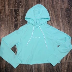 NVGTN Mint Raw Cut Hoodie